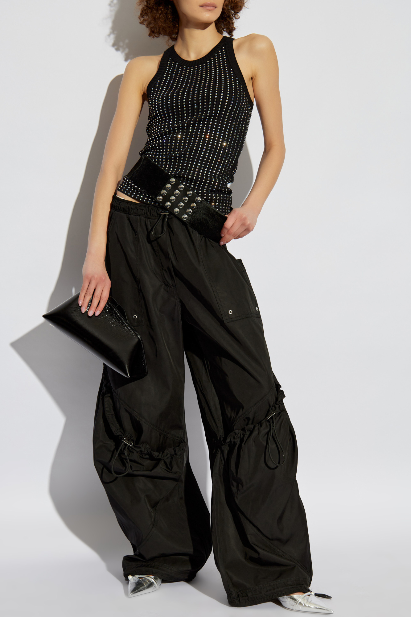 Negro Pantalones de pierna ancha The Attico - Vitkac Spain